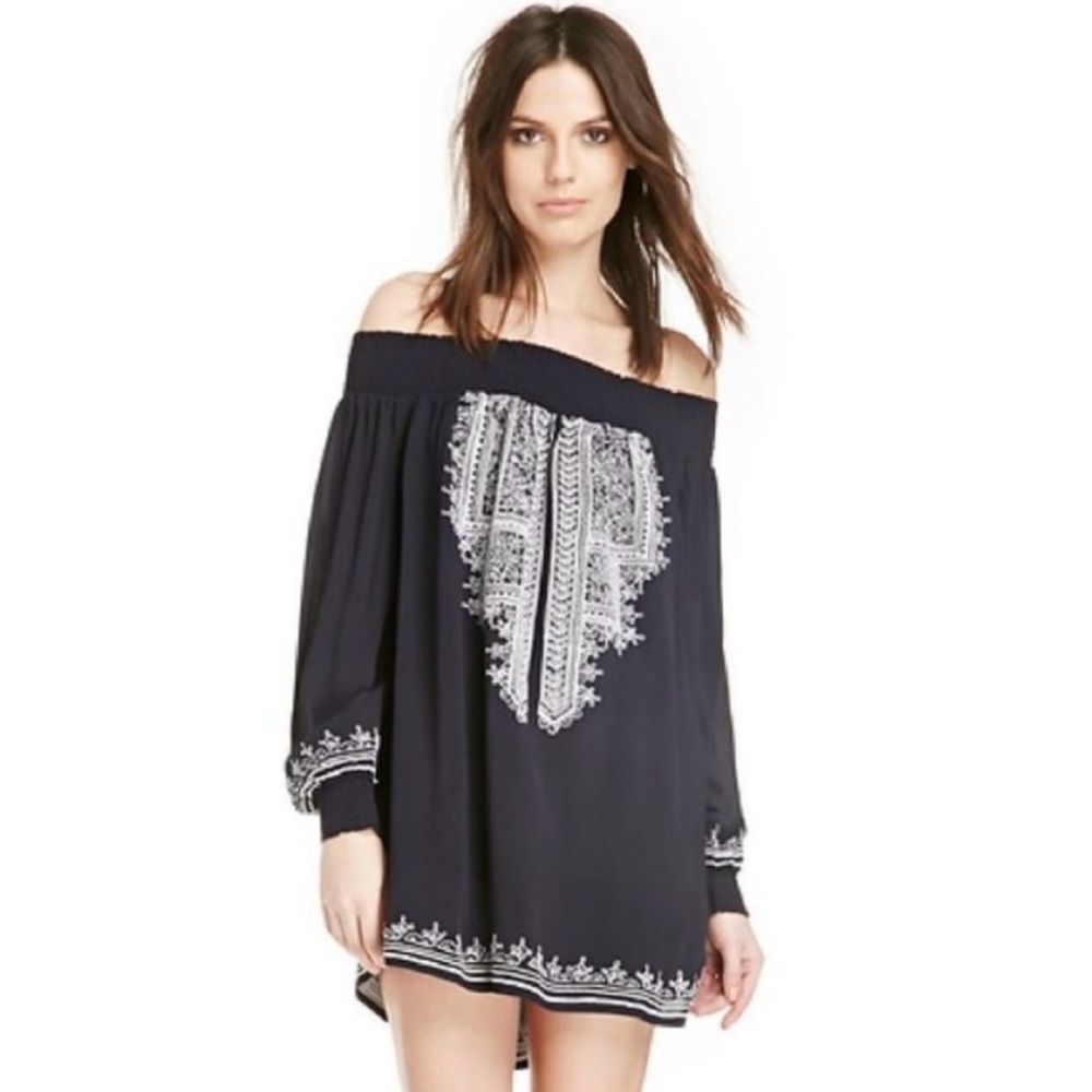 TULAROSA Jacqueline Off Shoulder Tunic Dress Sz. MEDIUM